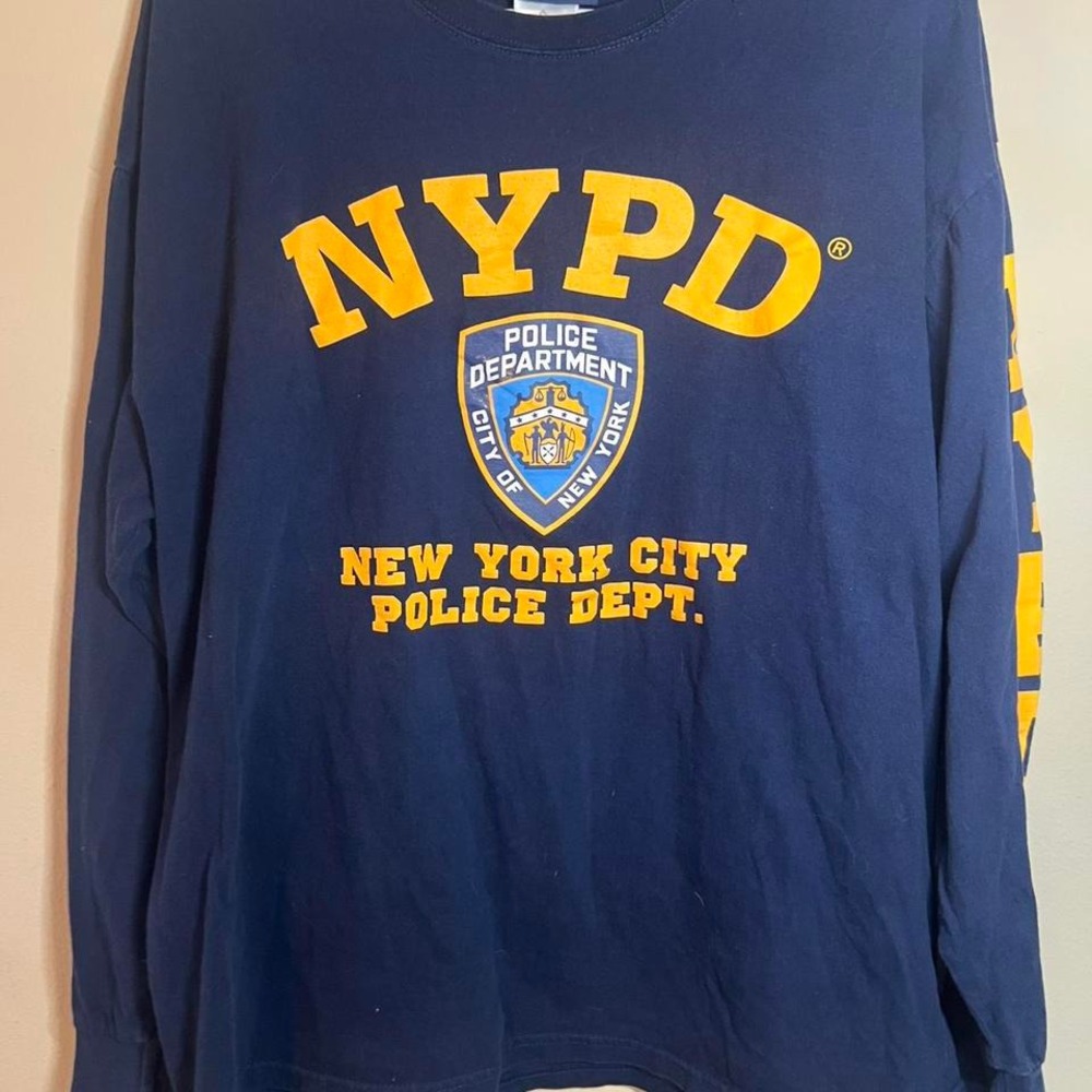 NYPD New York‎ City Police Department Long Sleeve Graphic T-Shirt